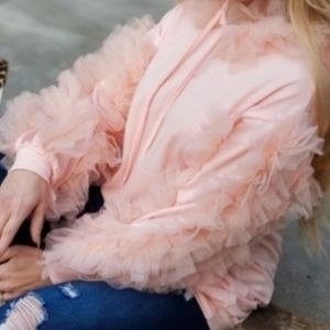 🆕️ Celebrity Style Fluffy Blush Top